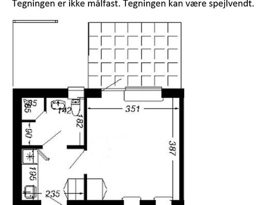1 værelses lejlighed i Mariager