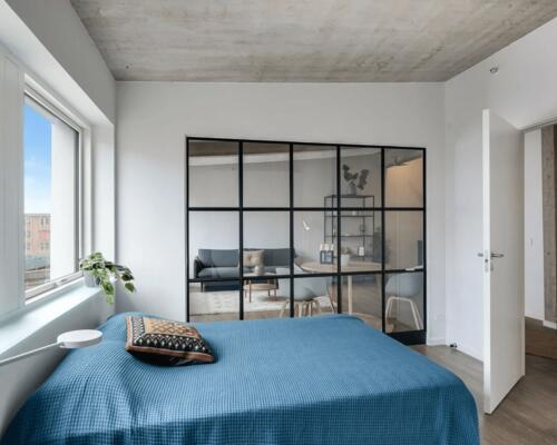 Indbydende lejlighed med industriel charme i Aalborg Vestby