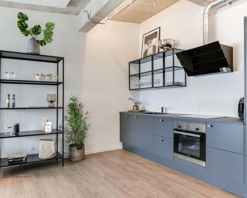 Indbydende lejlighed med industriel charme i Aalborg Vestby