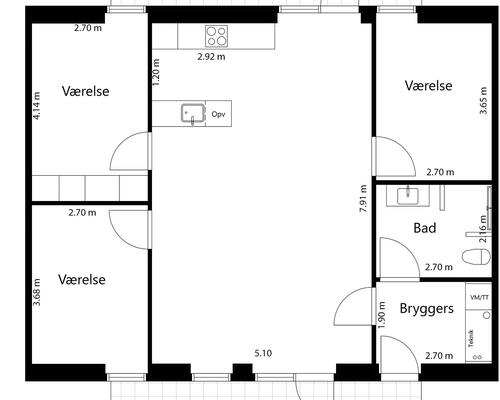 4 værelses hus i Vejle