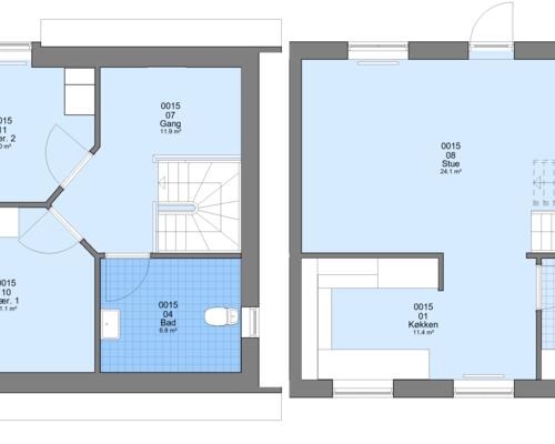 3 værelses hus i Karup J