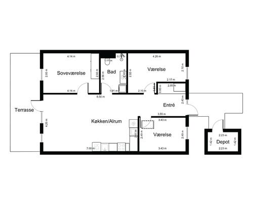 4 værelses hus i Kalundborg