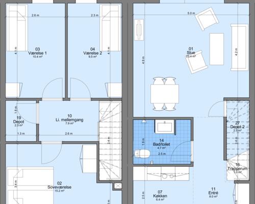 4 værelses hus i Odense V