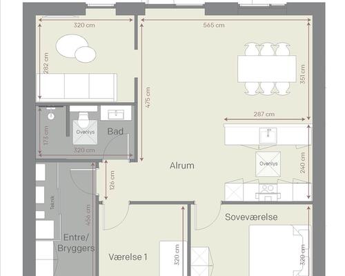 4 værelses hus i Rønde