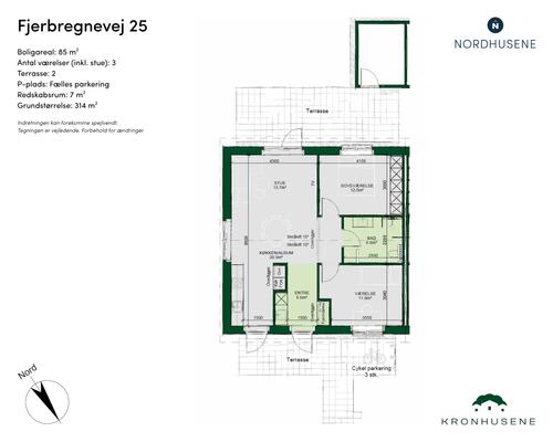 3 værelses hus i Odense NV