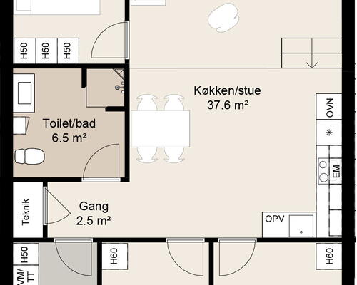 4 værelses hus i Børkop