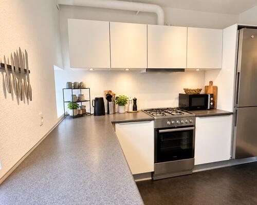 Moderne lejlighed i Øgadekvarteret med skøn atmosfære