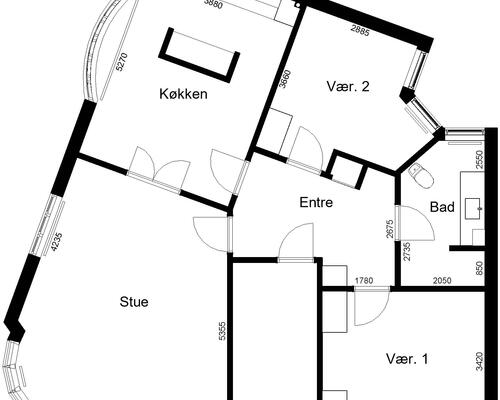 4 værelses lejlighed i Roslev