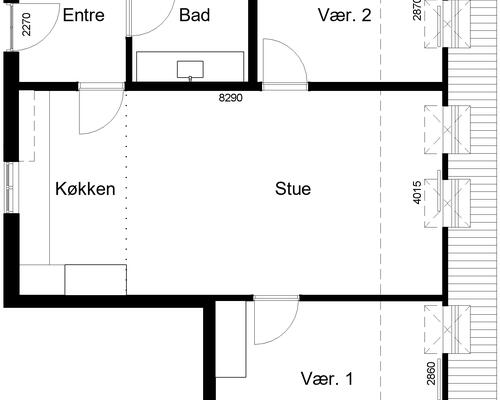 3 værelses lejlighed i Skive