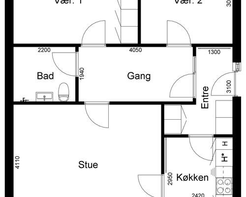 3 værelses hus i Harboøre
