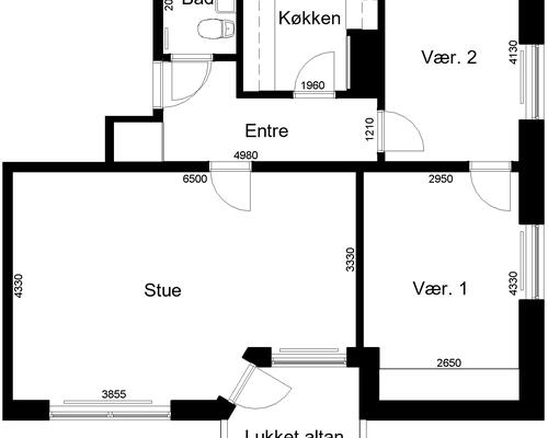 3 værelses lejlighed i Roslev