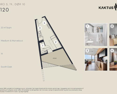 1 værelses lejlighed i København V