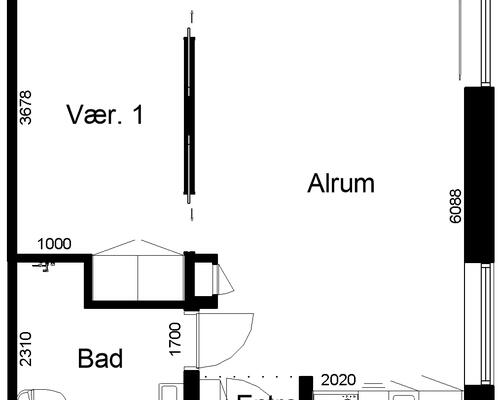 2 værelses hus i Aabenraa