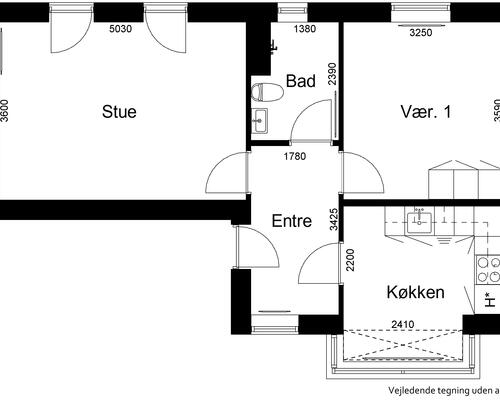 2 værelses hus i Aabenraa