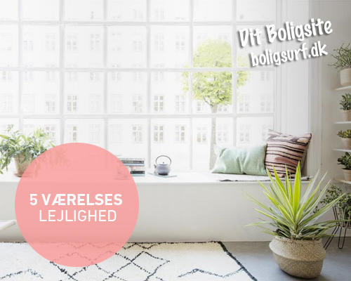 Charmerende 5-værelses lejlighed med to toiletter