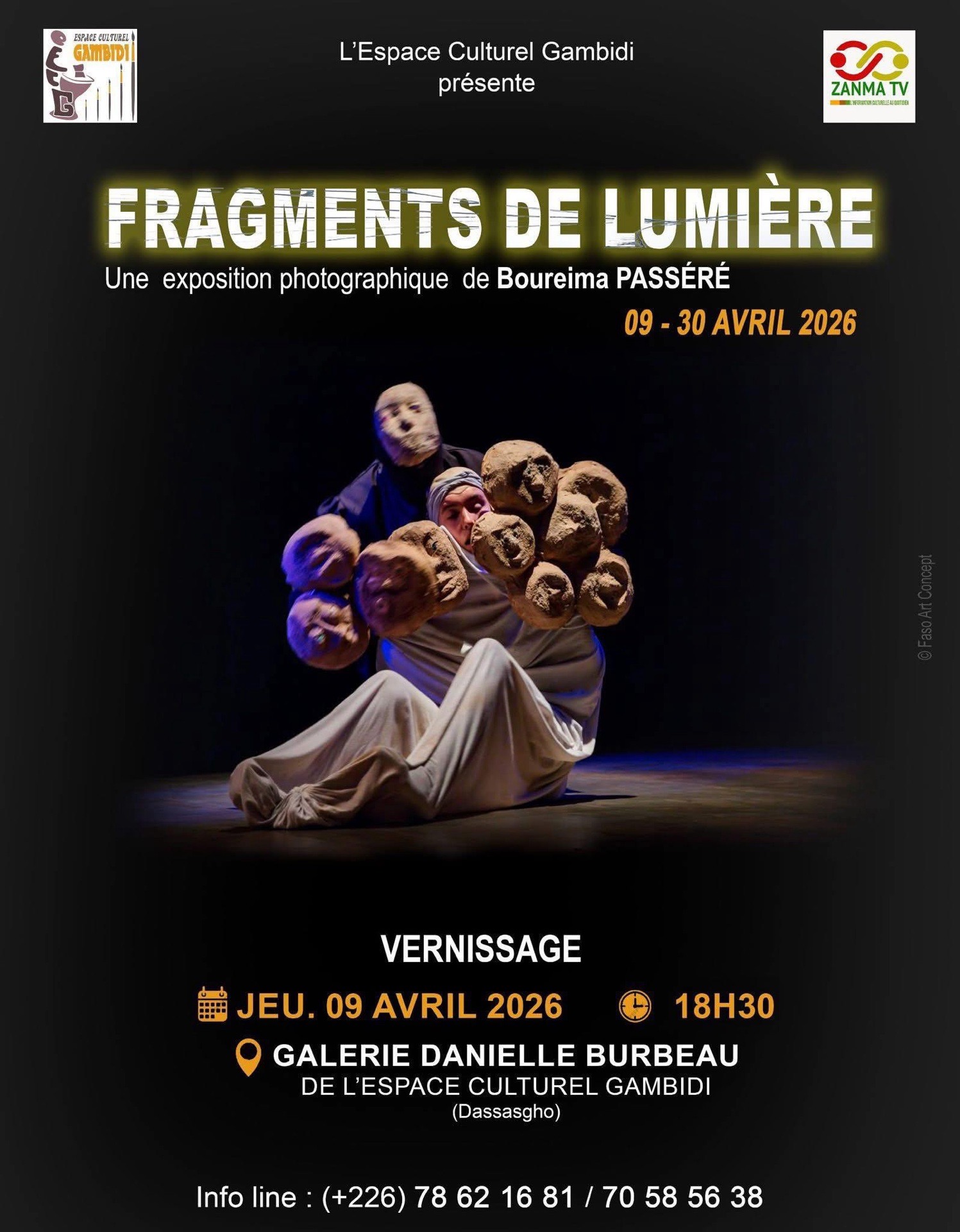 Exposition "Fragments de lumière" de Boureima PASSERE