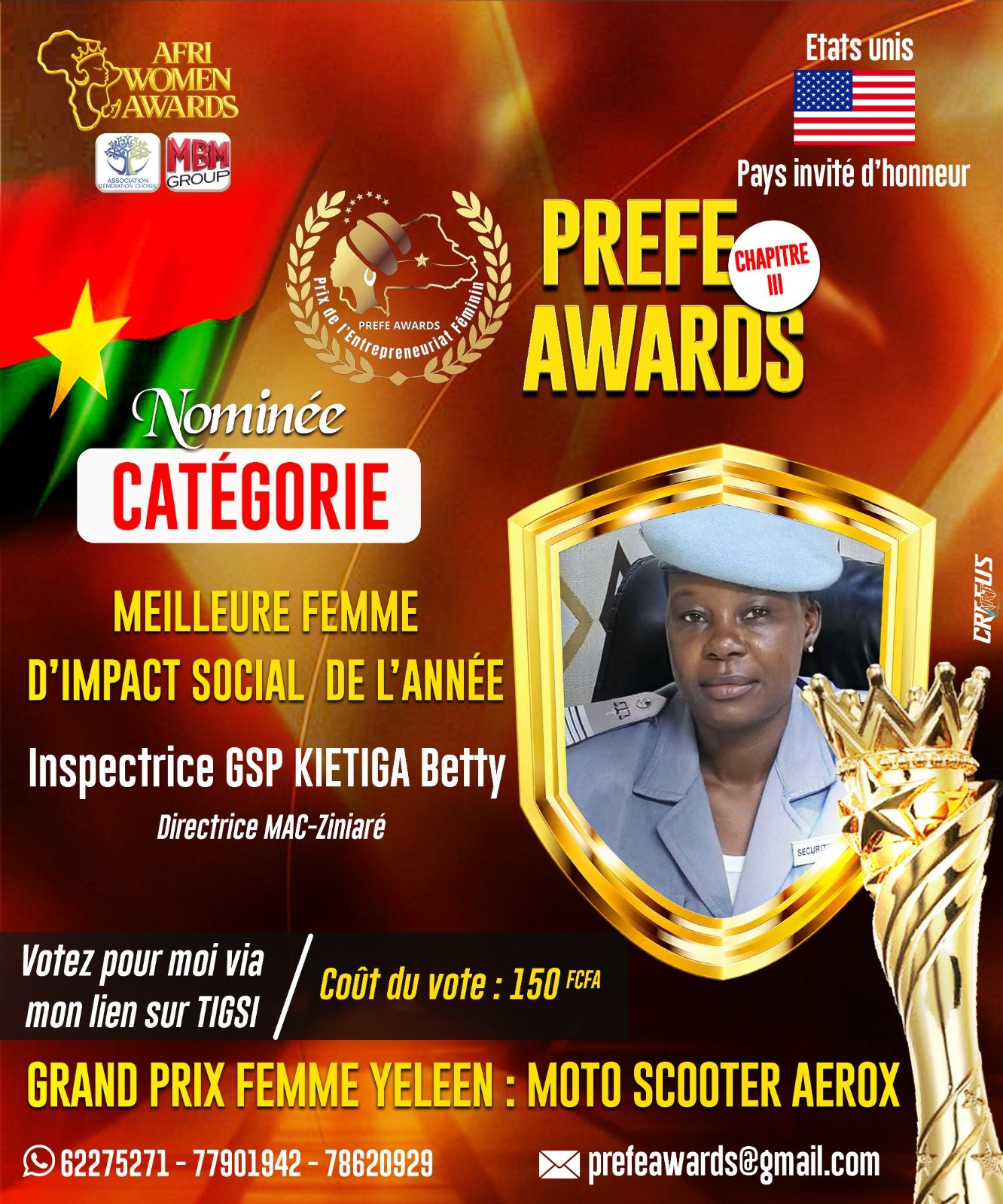 Inspectrice GSP KIETIGA Betty
