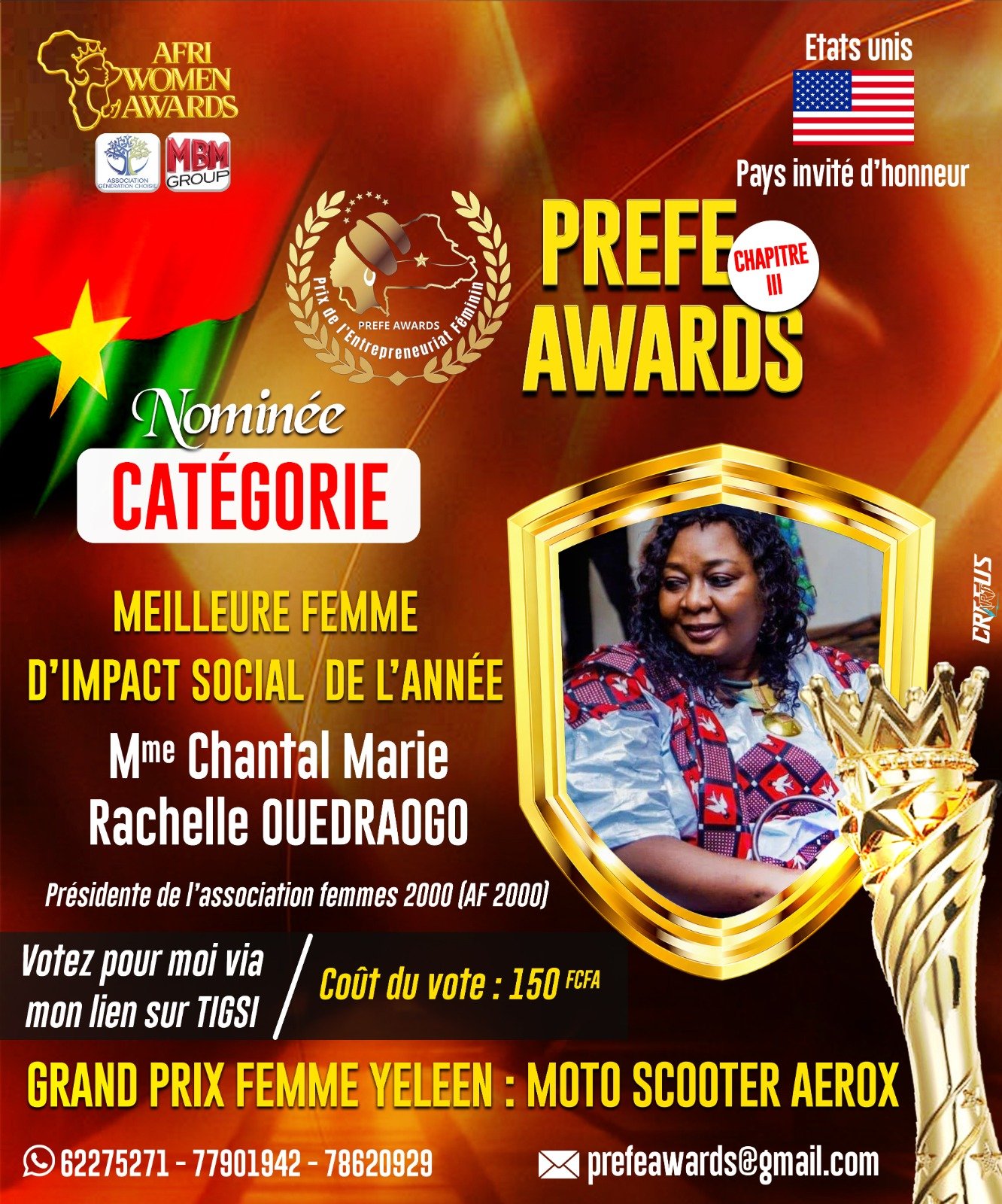 Mme Chantal Marie Rachelle OUEDRAOGO