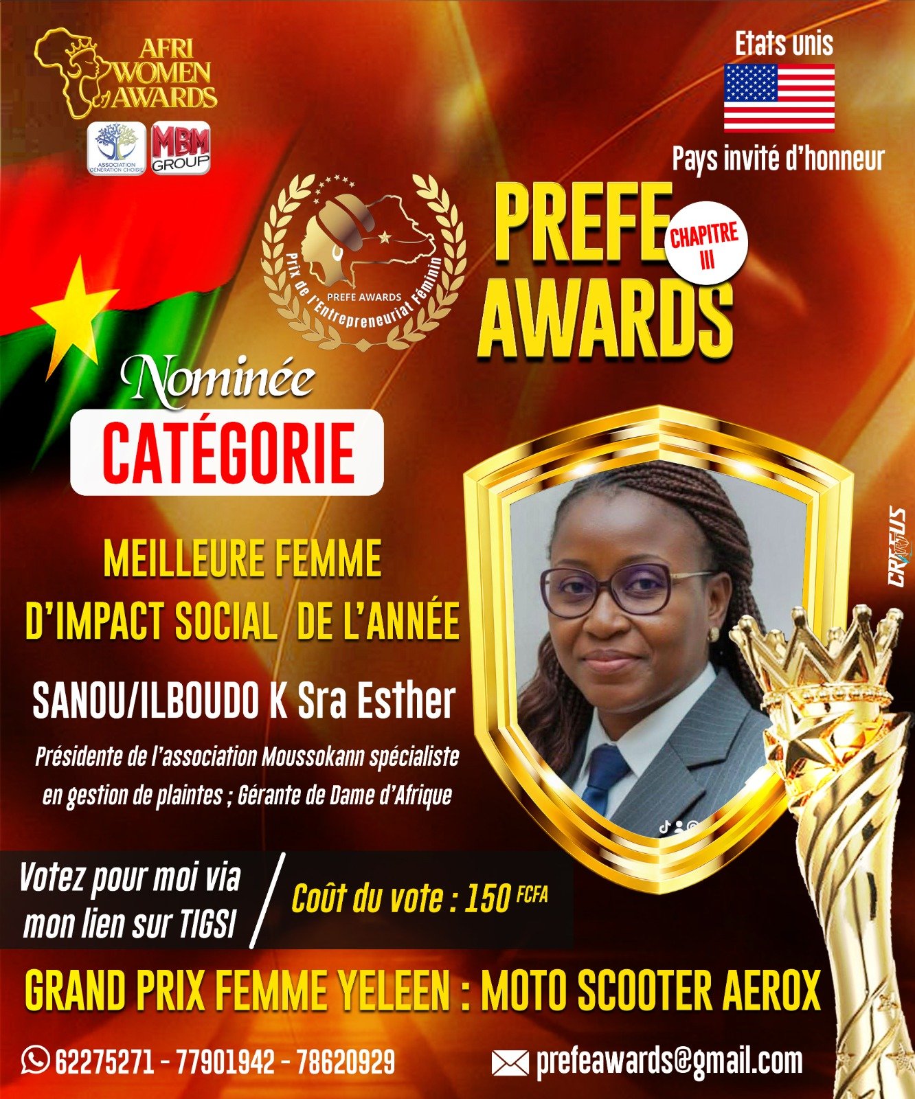 SANOU/ILBOUDO K Sra Esther