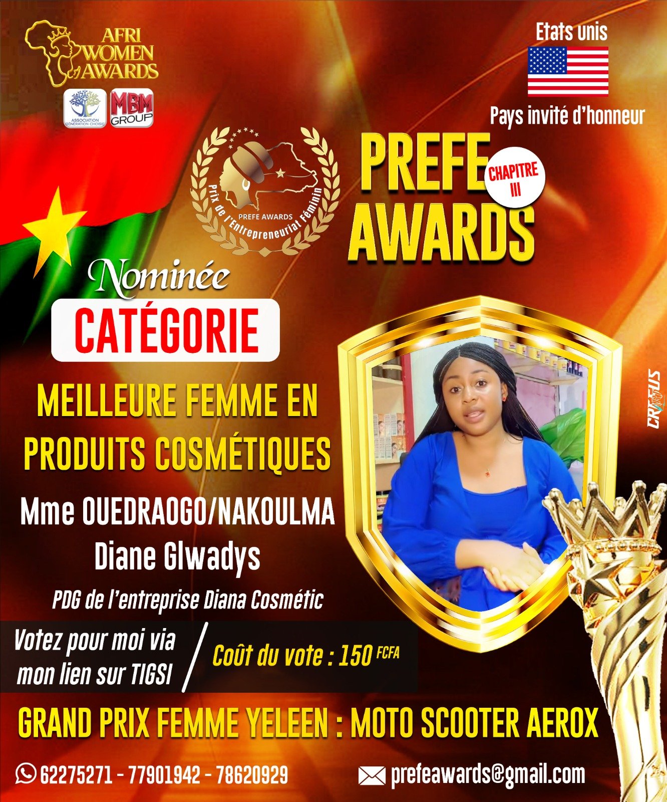Mme OUEDRAOGO/NAKOULMA Diane Glwadys