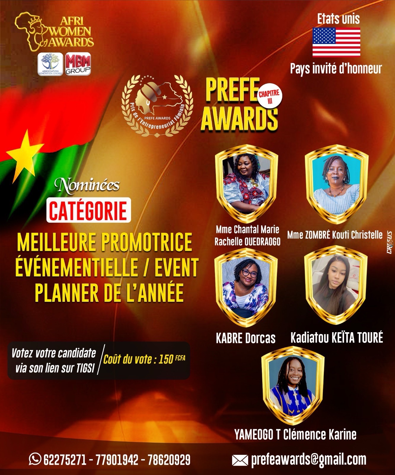 Meilleure promotrice événementielle de l'année