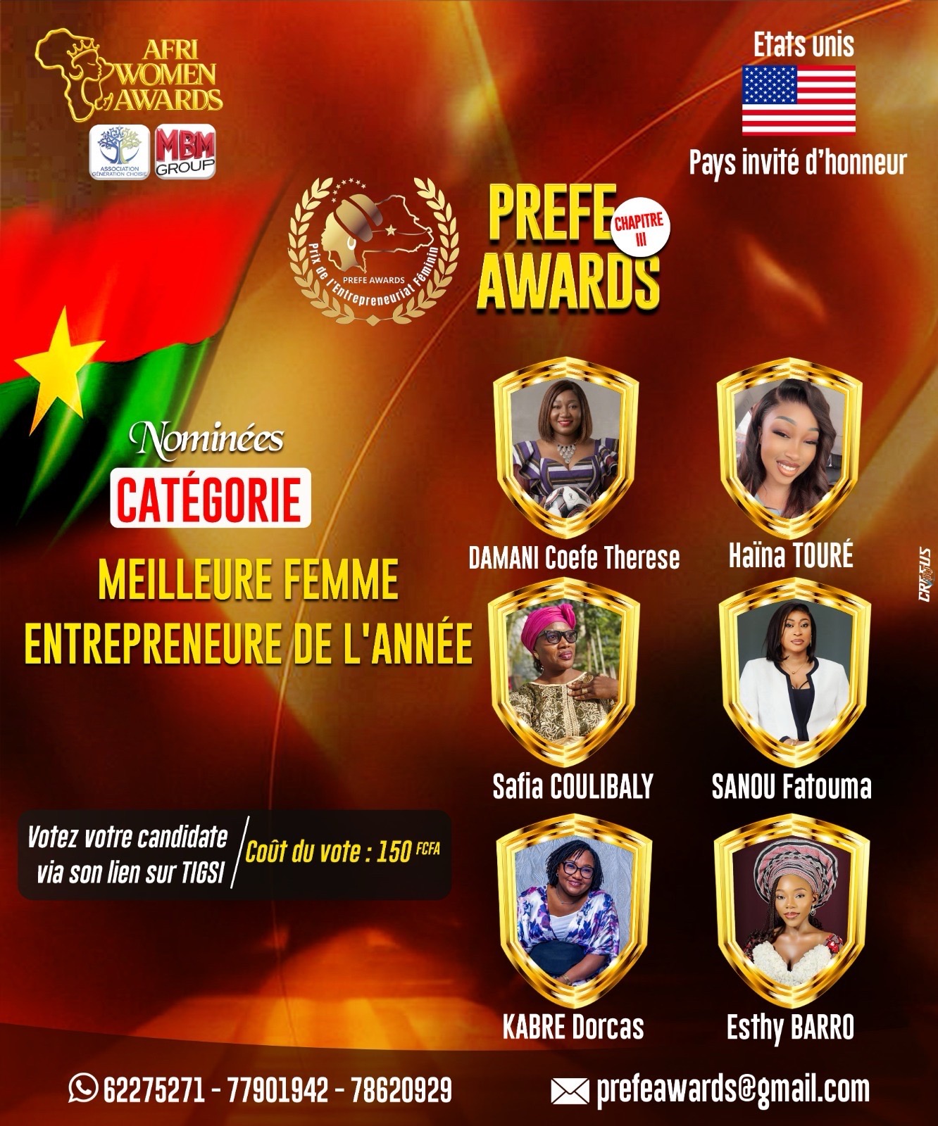 Meilleure femme entrepreneure de l'année