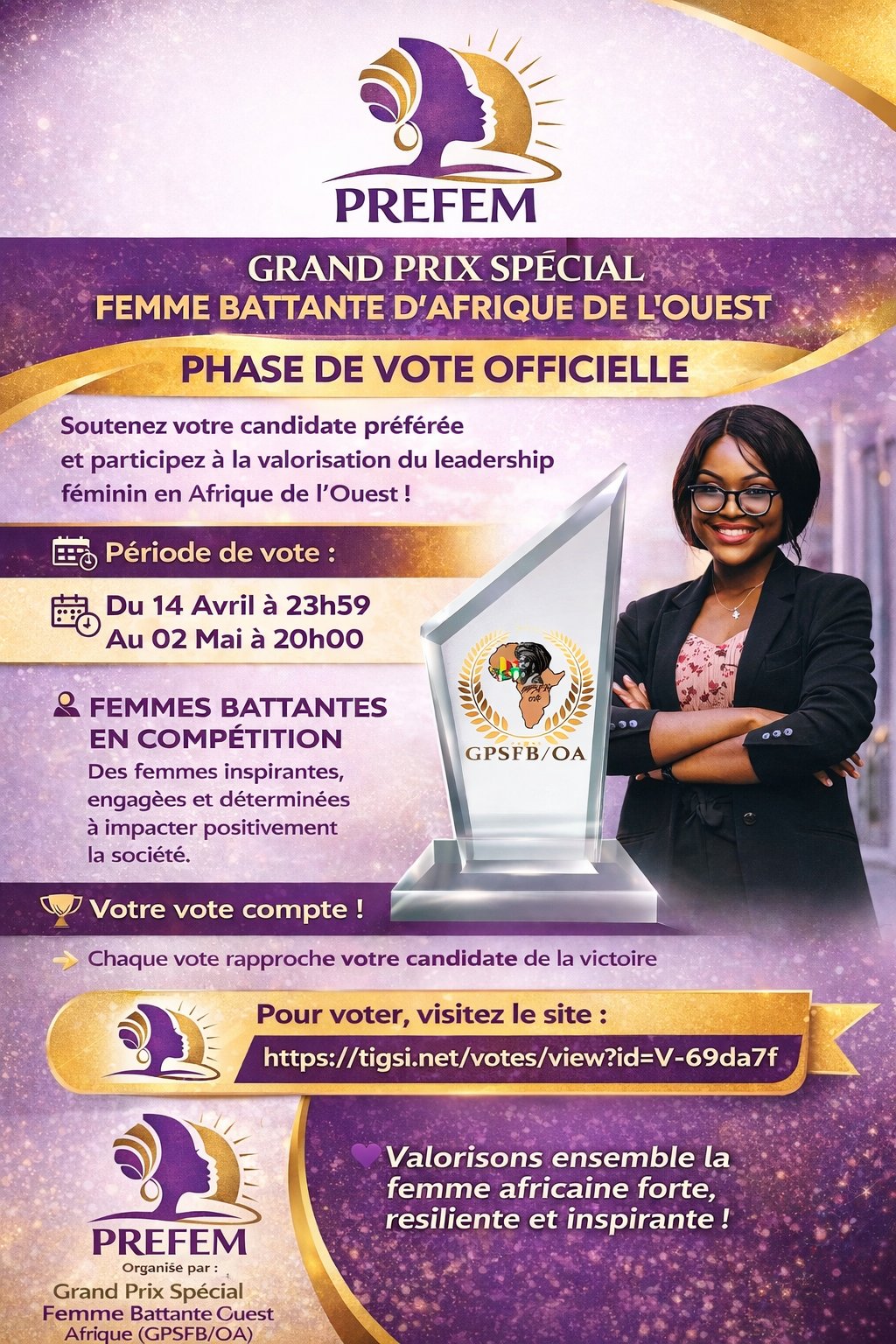 Grand Prix Spécial Femme Battante Ouest Afrique