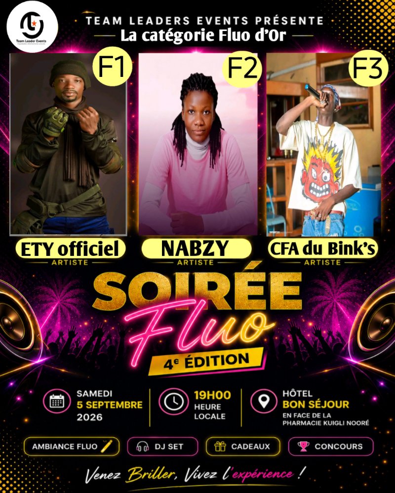 Soirée FLUO 2026 - Fluo d'Or