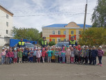 Сотрудники ДПС в гостях у дошколят!