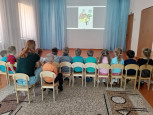 Тематическая беседа с инспектором  МЧС  в детском саду №1