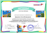 Сертификат участника вебинара