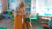 "На весеннем , на лугу"