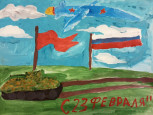 Выставка рисунков "День Защитника Отечества"