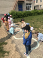 "День защиты детей " игры на асфальте