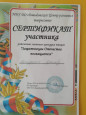 Сертификат участника районного конкурса чтецов "Защитникам Отечества посвящается"