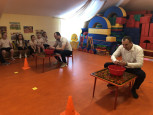 Музыкально-спортивный праздник,посвященный Дню Защитника Отечества с участием пап воспитанников. 2023г.