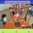 Аппликация "Мама, папа, я - наша дружная семья"