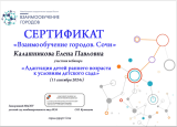 Вебинар. Адаптация детей раннего возраста к условиям детского сада