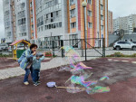 Шоу мыльных пузырей