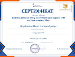сертификат участника вебинара Русское слово