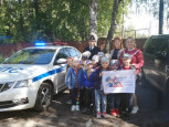 Встреча  с инспектором ГИБДД