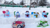 Раз-рука, два- рука- лепим мы снеговика...