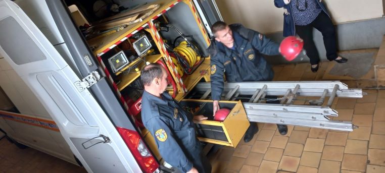 в гостях у спасателей