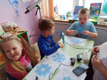 Снежинки с помощью 3D 