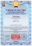 "Распространение педагогического опыта" (подробнее)
