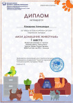 Всероссийский детский творческий конкурс "Мои домашние животные"