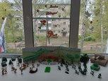 Выставки рисунков, уголки памяти "Я  помню, я горжусь!".
