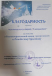 Волонтерский отряд "Семицветик" отмечен благодарностью