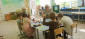 Занятие по изо "Новая шубка для зайца"
