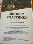 Диплом участника
